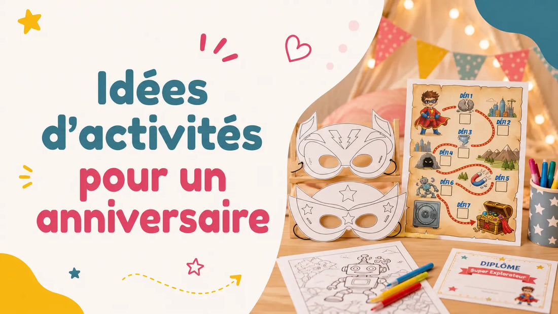 Idées activités anniversaire enfant