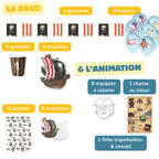 Contenu kit anniversaire Pirate 5-7 ans