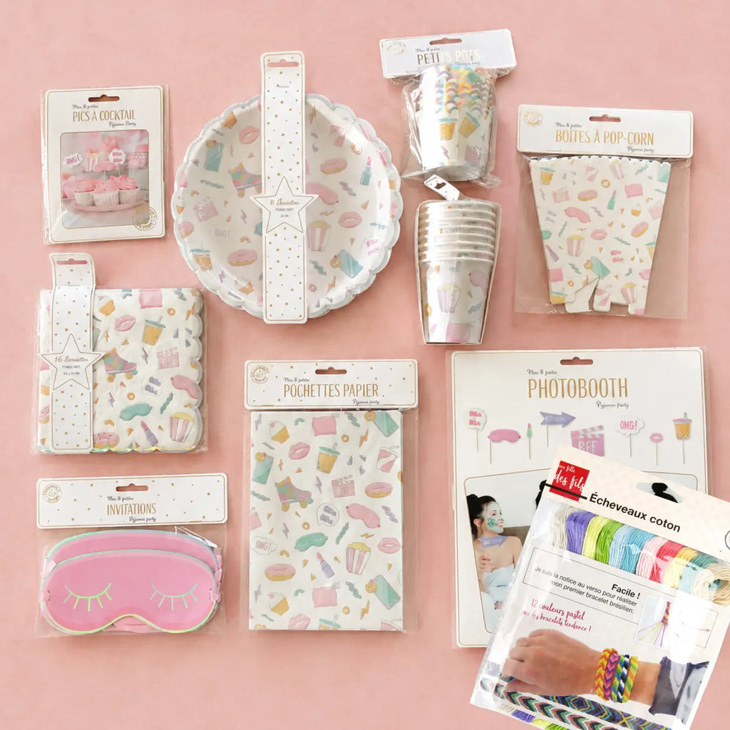 Kit soirée pyjama girly