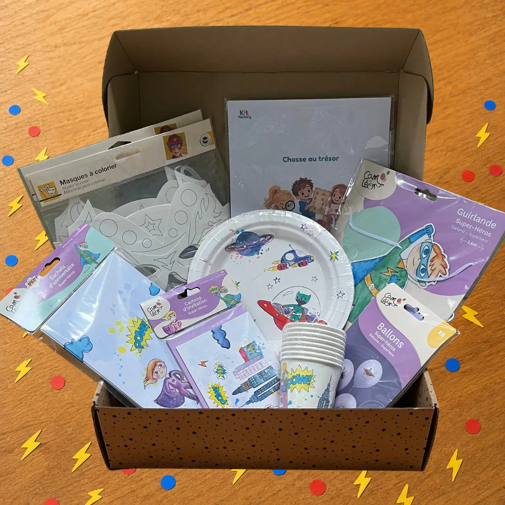 Kit anniversaire super héros 5 à 7 ans