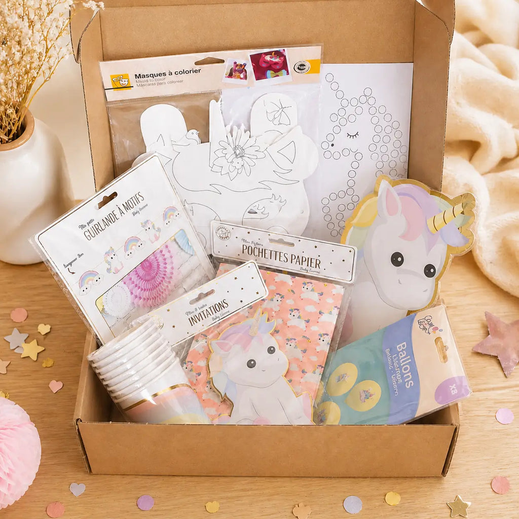 Kit anniversaire 3-4 ans Licorne