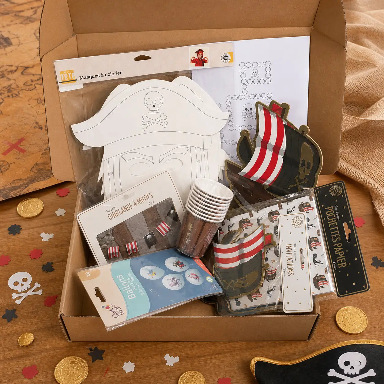 Kit anniversaire pirate 3-4 ans